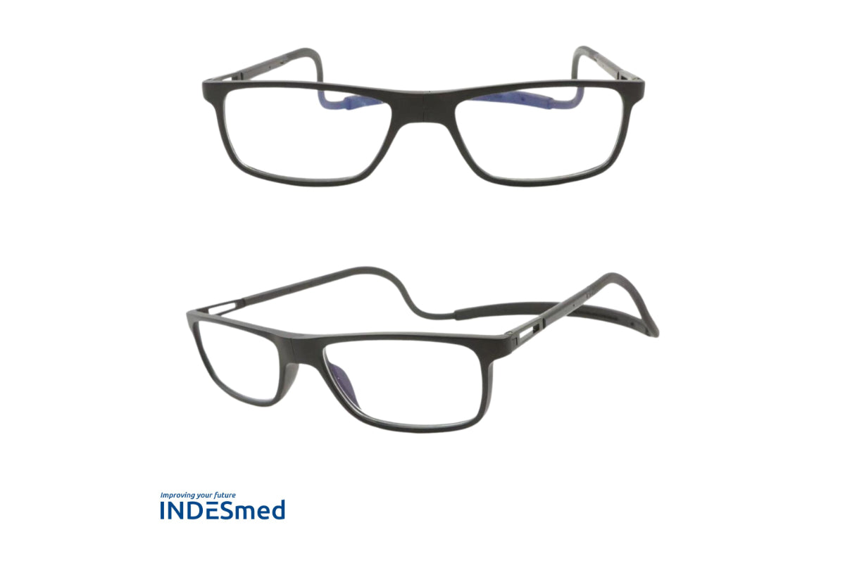 Lentes Ópticos con cierre Magnético Frontal Negro Indesmed