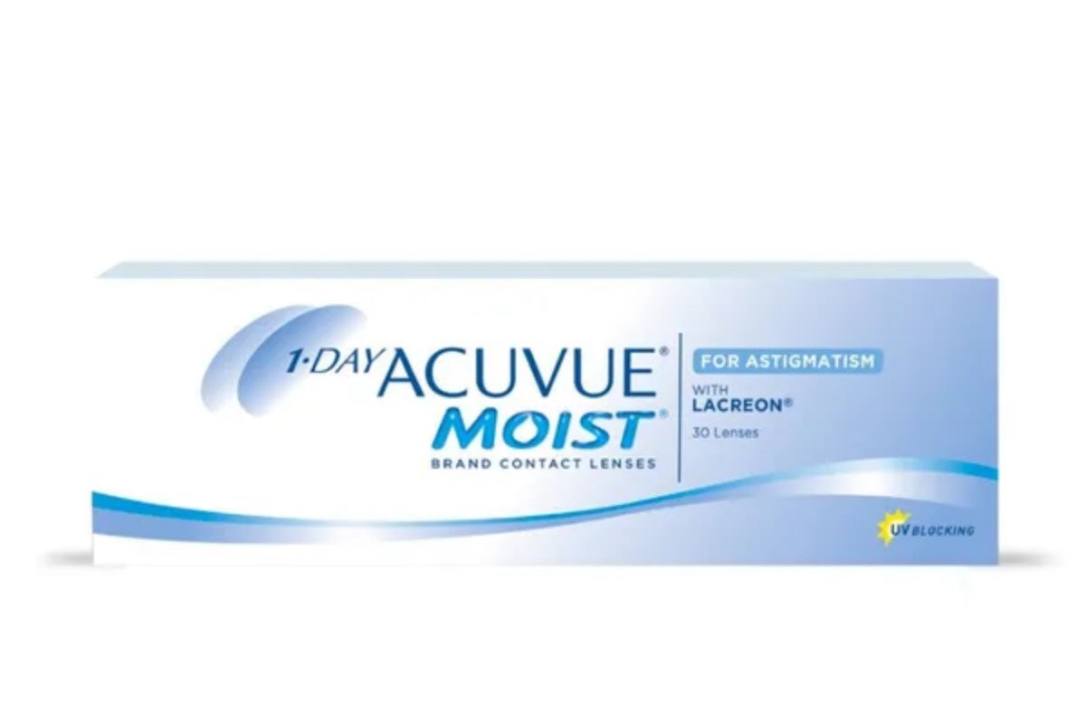 Lentes de Contacto Acuvue Moist Lacreon con Astigmatismo Uso Diario