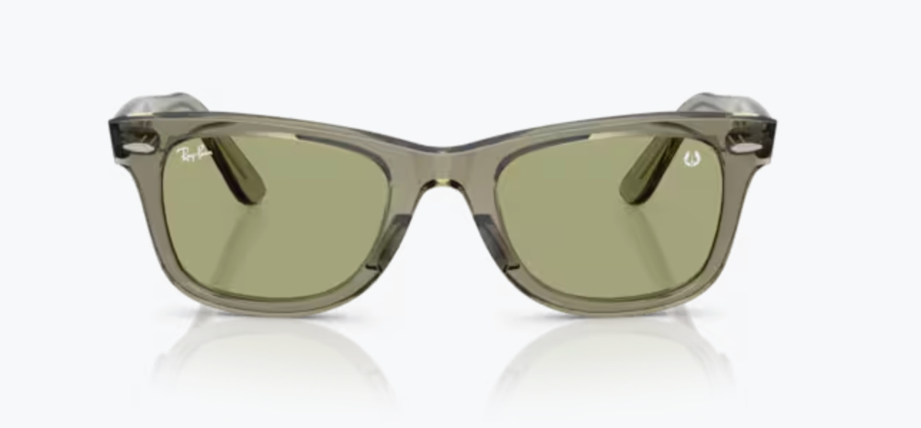 2 Lentes de repuesto para Ray-Ban RB2140 WAYFARER Verde medida 50
