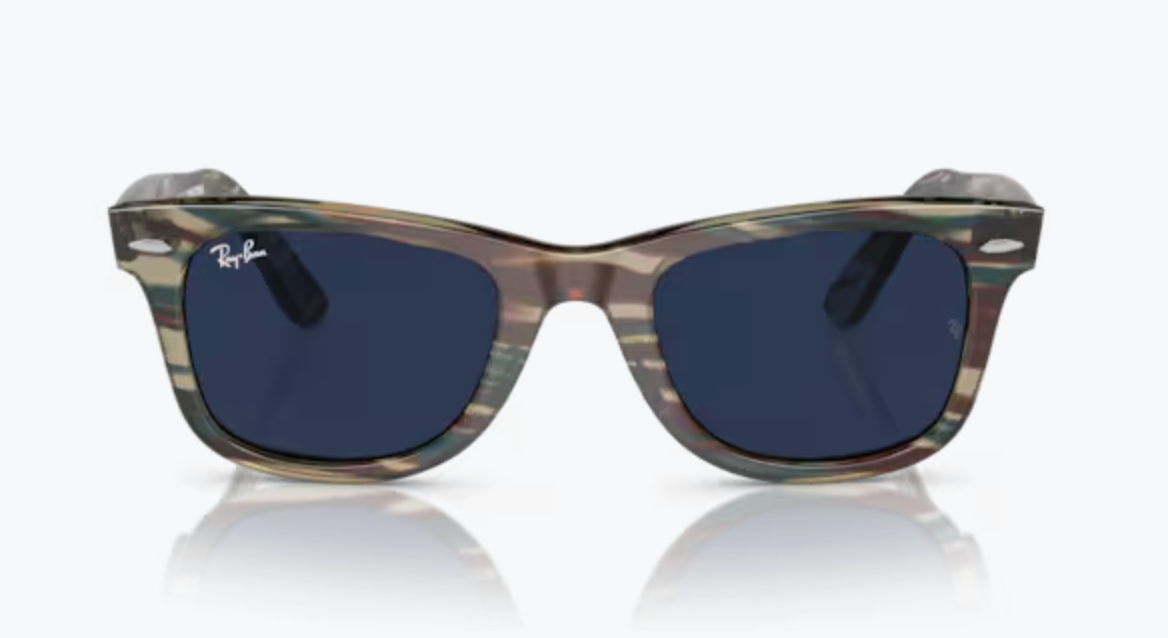 2 Lentes de repuesto para Ray-Ban RB2140 WAYFARER Fotocromatico Azul medida 50
