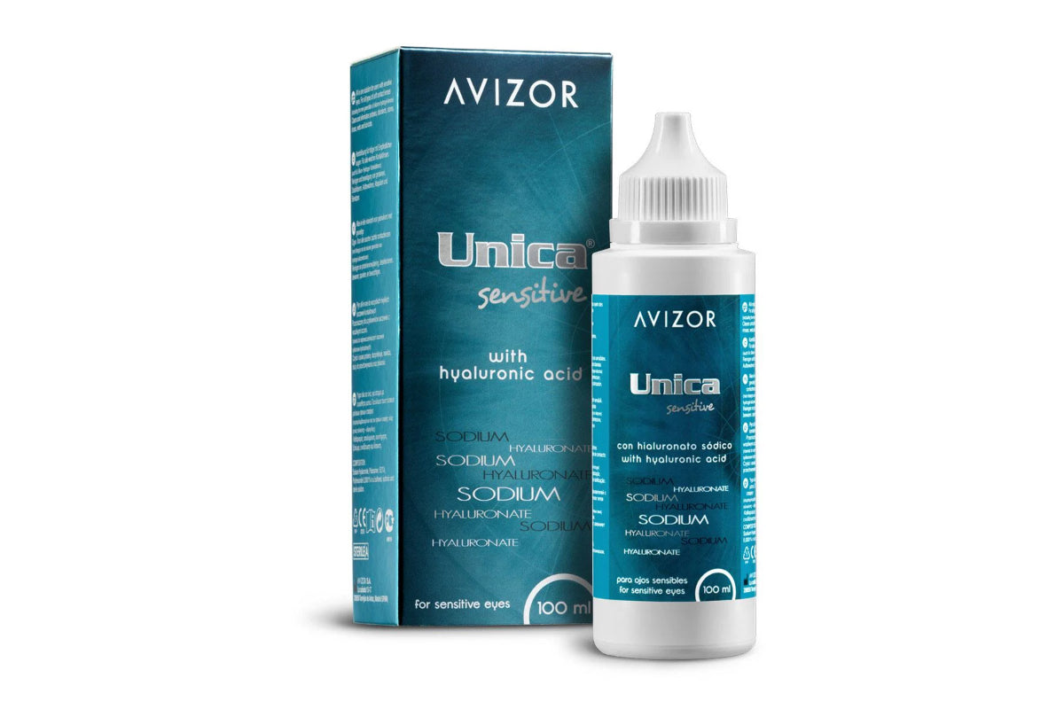 Solución Única Sensitive para Lentes de Contacto Ojos Sensibles Avizor 100ml