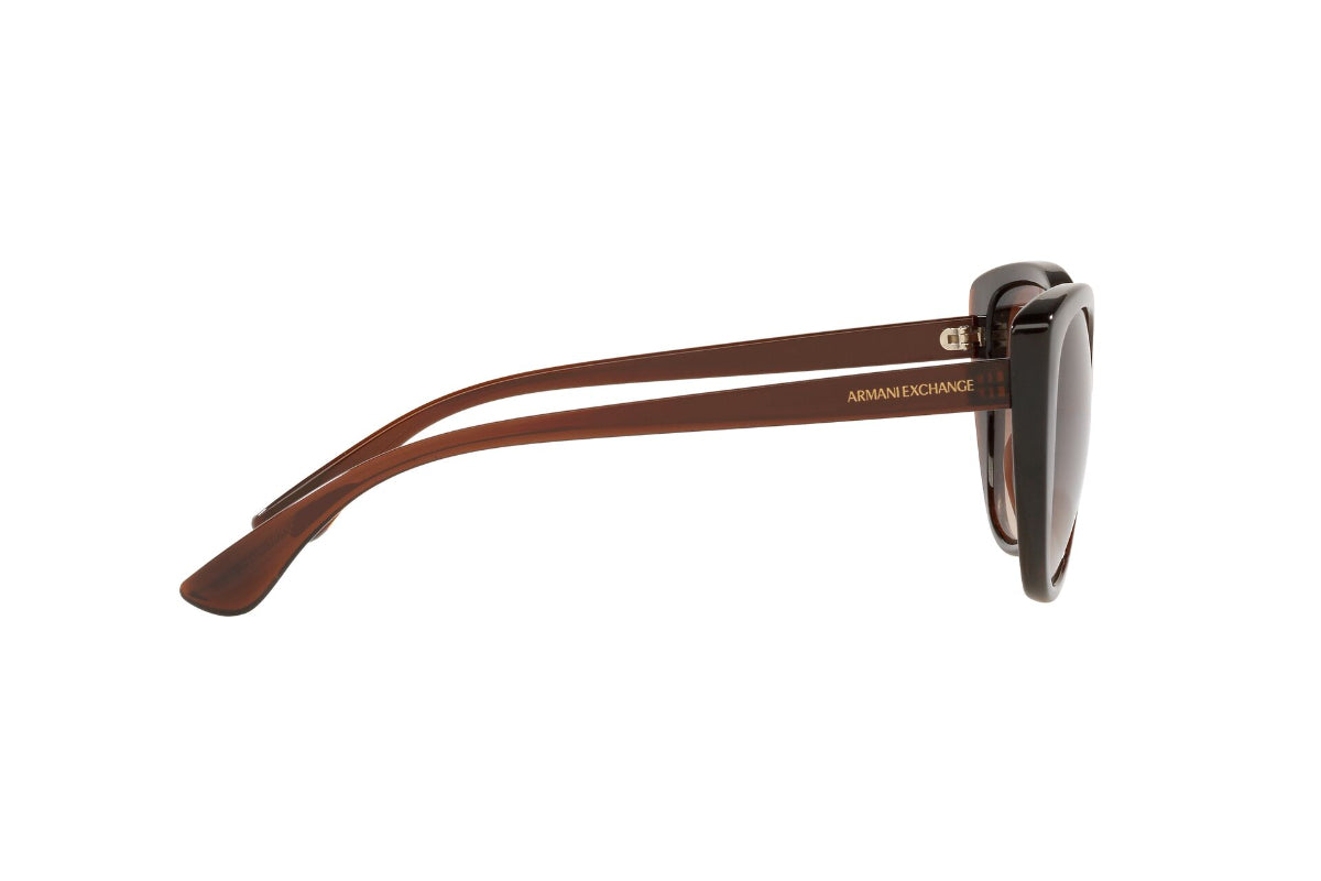 Lentes de Sol Translucent Brown Exchange Armani