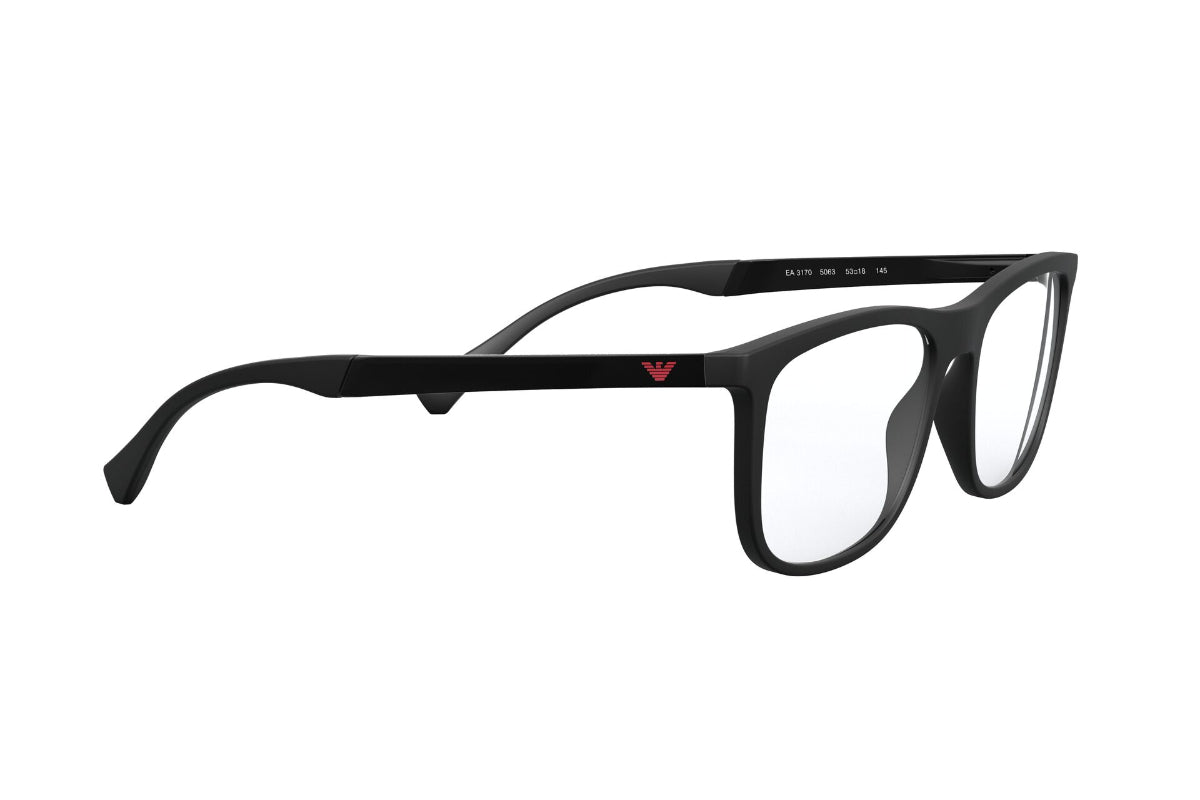Lentes Opticos Black Rubber Emporio Armani