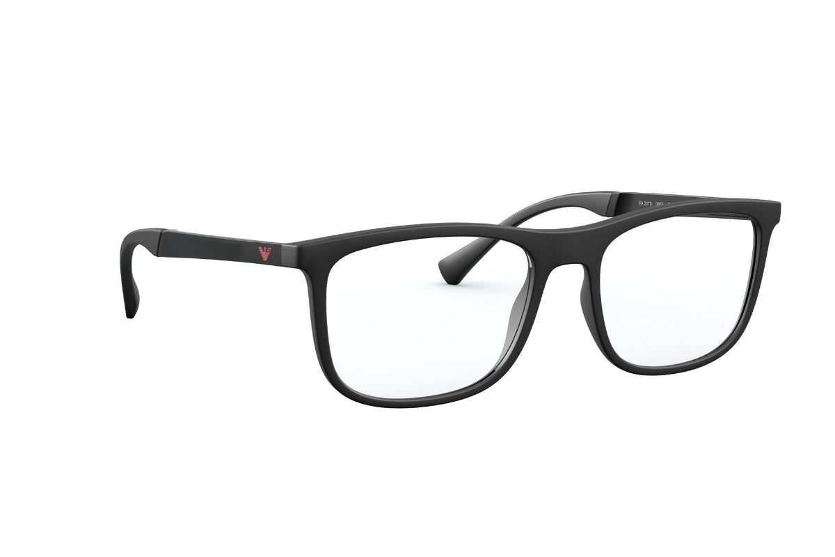 Lentes Opticos Black Rubber Emporio Armani