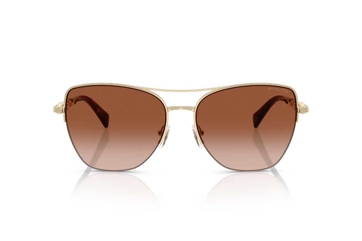 Michael Kors Lentes de Sol Dorado Beach Degradados MK1163
