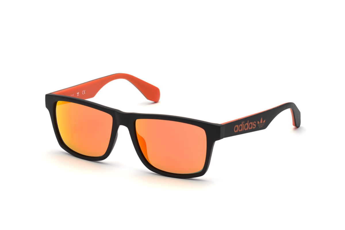 Lentes de Sol Negro Naranjo Espejado Adidas Originals