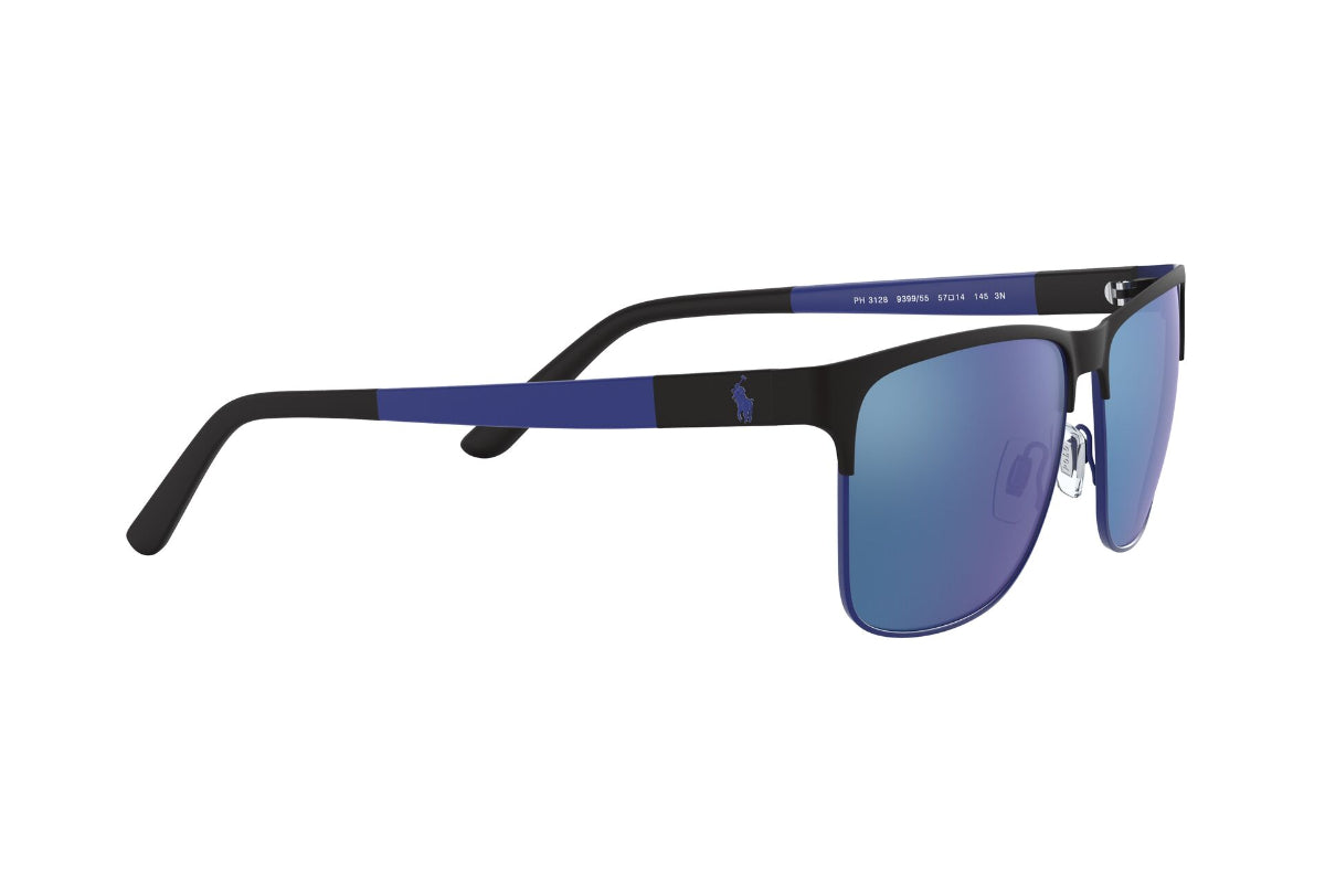 Lentes de Sol Matte Black On Matte Royal Polo