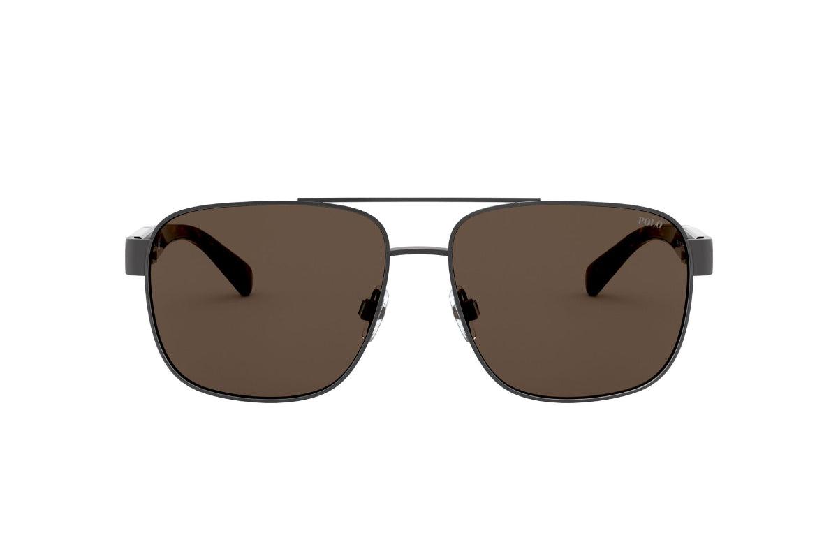 Lentes de Sol Semi Shiny Dark Gun Metal Polo