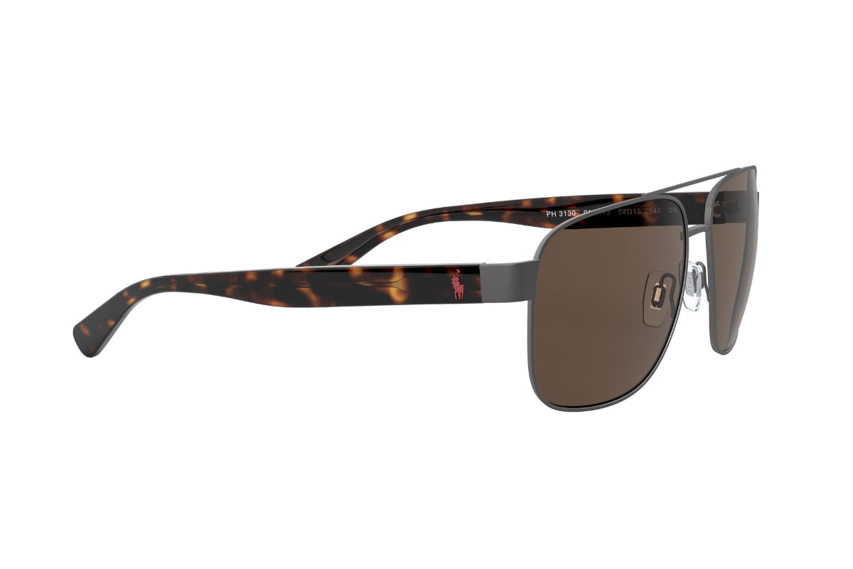 Lentes de Sol Semi Shiny Dark Gun Metal Polo