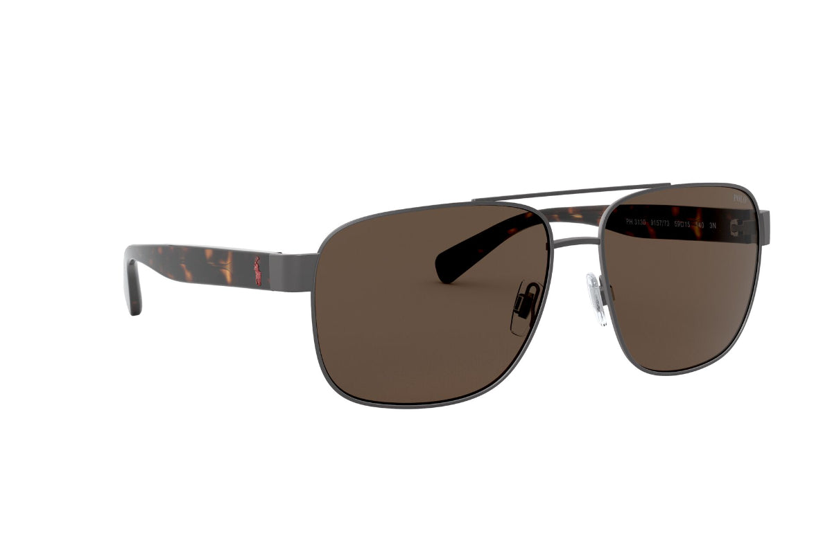 Lentes de Sol Semi Shiny Dark Gun Metal Polo