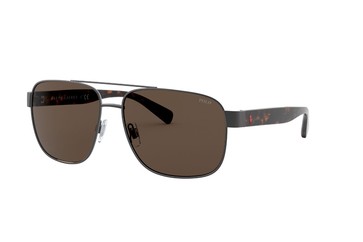 Lentes de Sol Semi Shiny Dark Gun Metal Polo