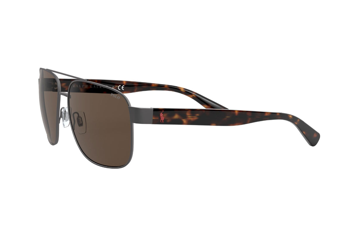 Lentes de Sol Semi Shiny Dark Gun Metal Polo