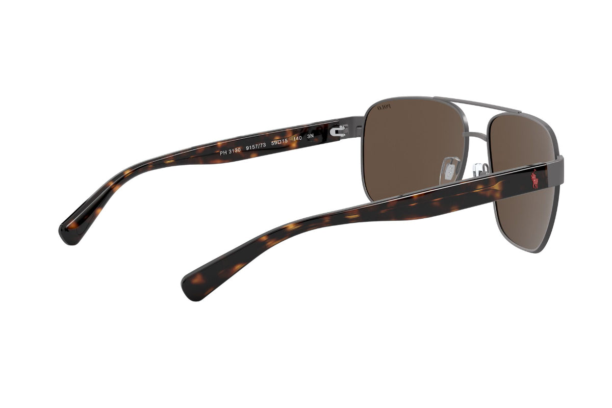 Lentes de Sol Semi Shiny Dark Gun Metal Polo