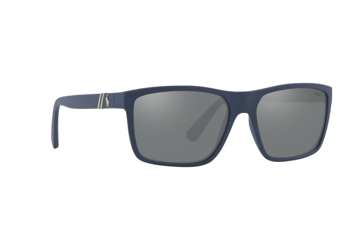 Lentes de Sol Matte Navy Blue Polo