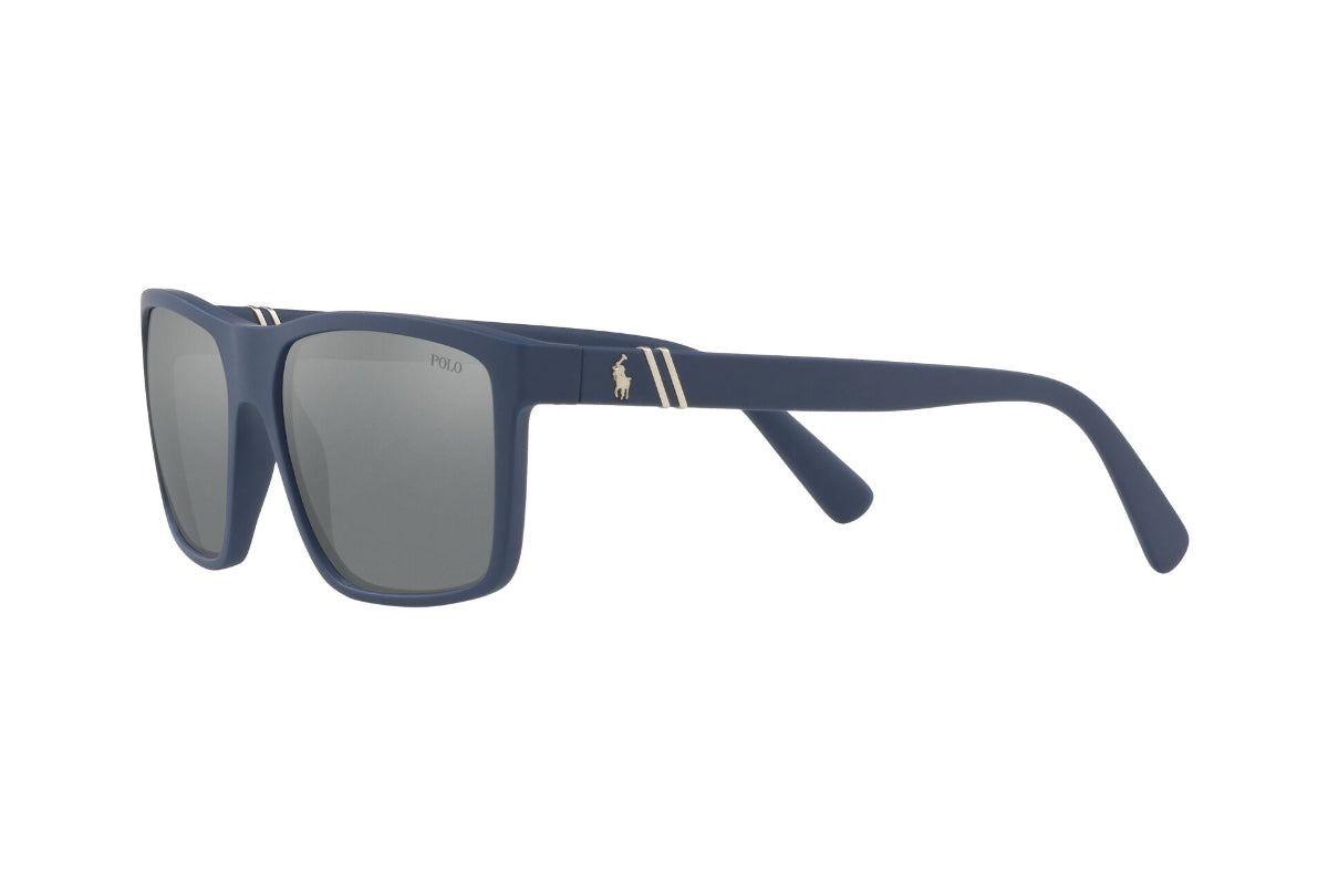Lentes de Sol Matte Navy Blue Polo