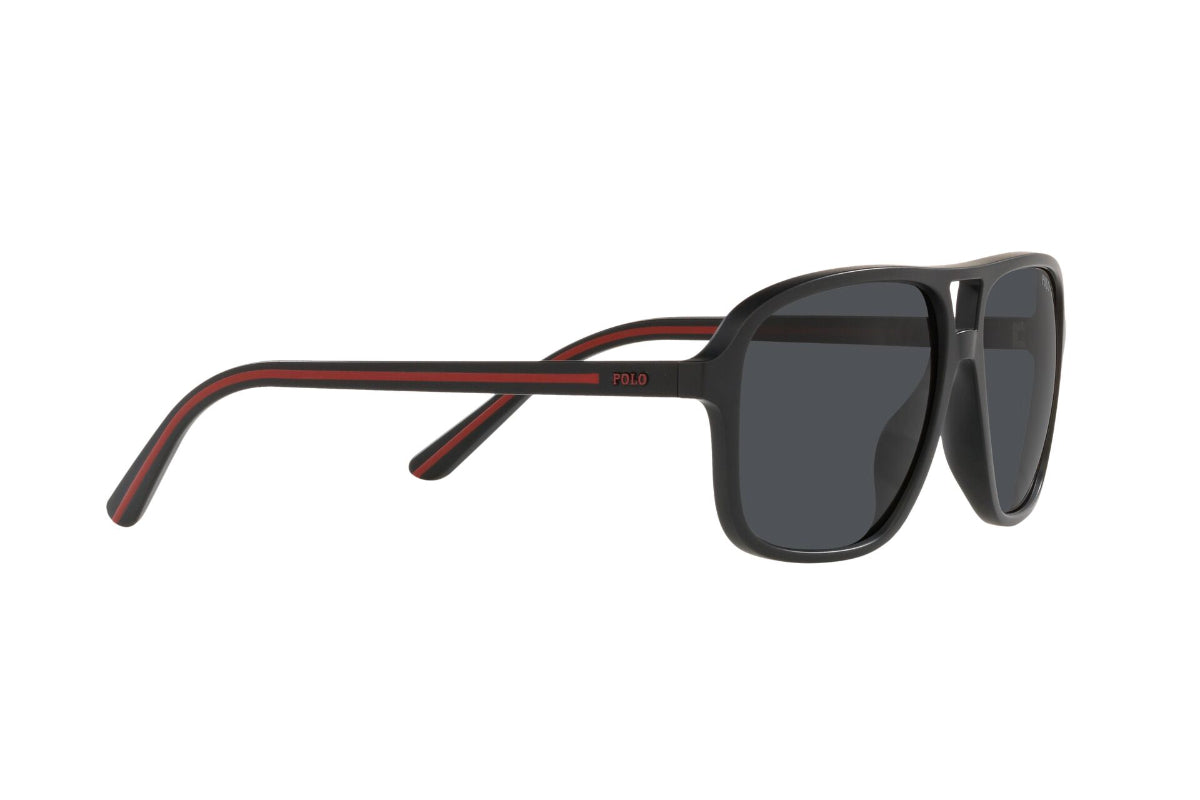 Lentes de Sol Matte Black Polo Ralph Lauren