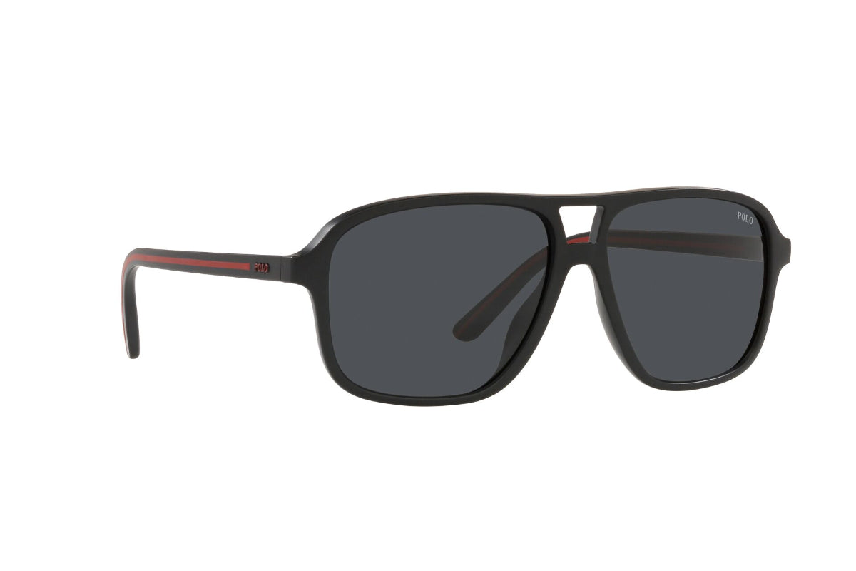 Lentes de Sol Matte Black Polo Ralph Lauren