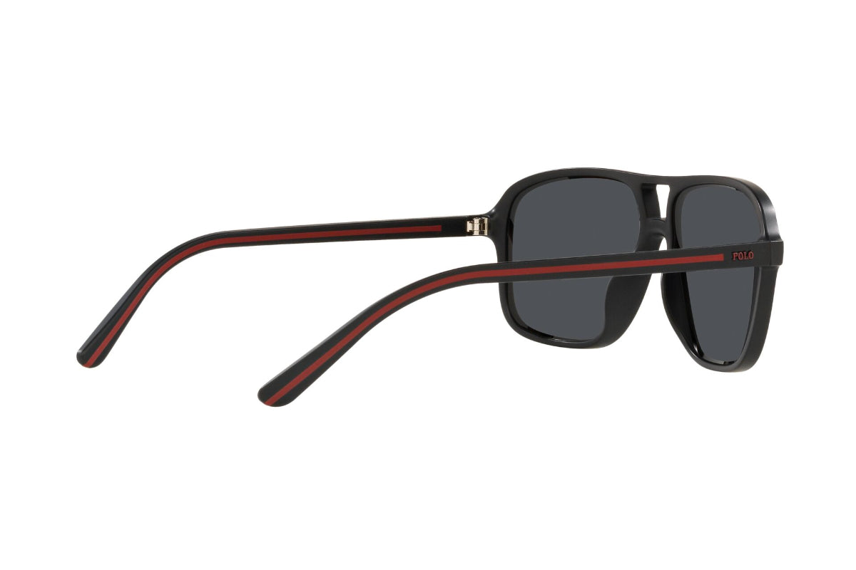 Lentes de Sol Matte Black Polo Ralph Lauren