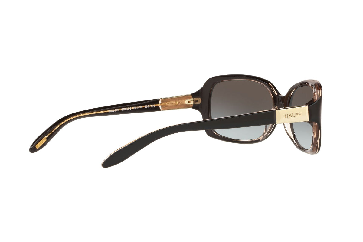 Lentes de Sol Shiny Black On Transp Brown Ralph