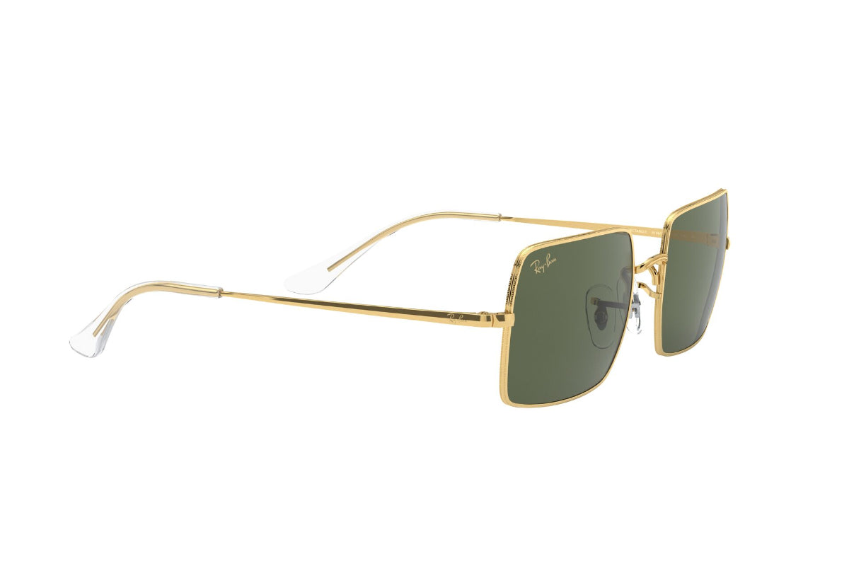 Lentes de Sol Rectangle Gold Green Ray-Ban