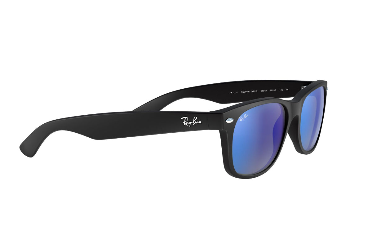 Lentes de sol Ray-Ban New Wayfarer Matte Blue Flash