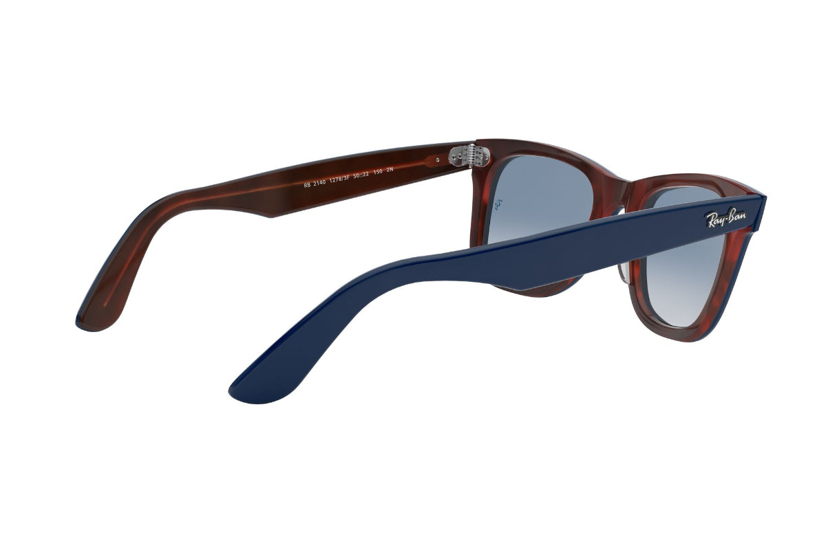 Lentes de Sol Wayfarer Blue On Red Havana Ray-Ban