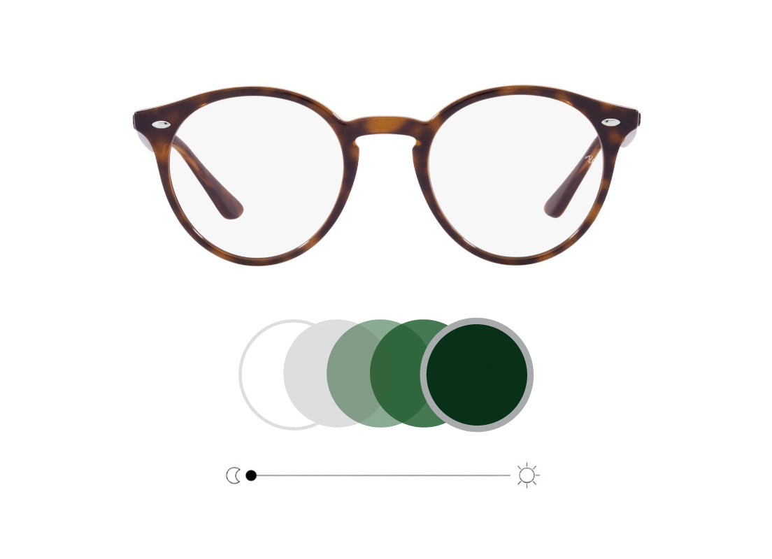 Ray-Ban Lentes de Sol Round Fotocromaticos RB2180