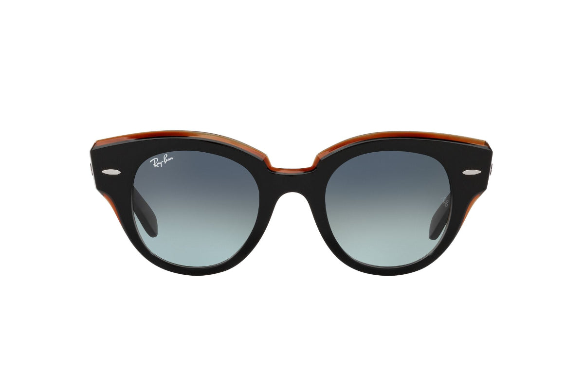 Lentes de Sol Roundabout Black On Brown Ray Ban