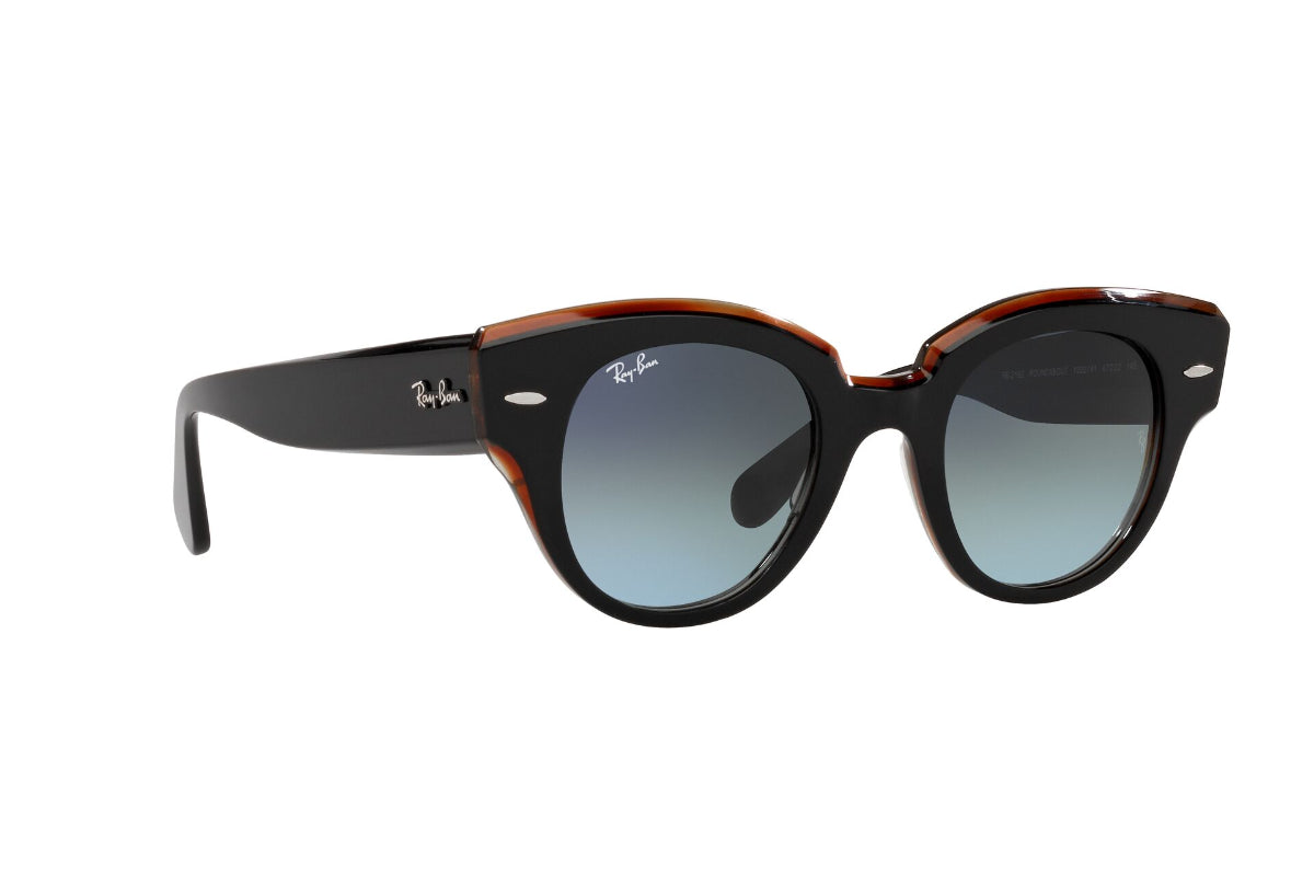 Lentes de Sol Roundabout Black On Brown Ray Ban