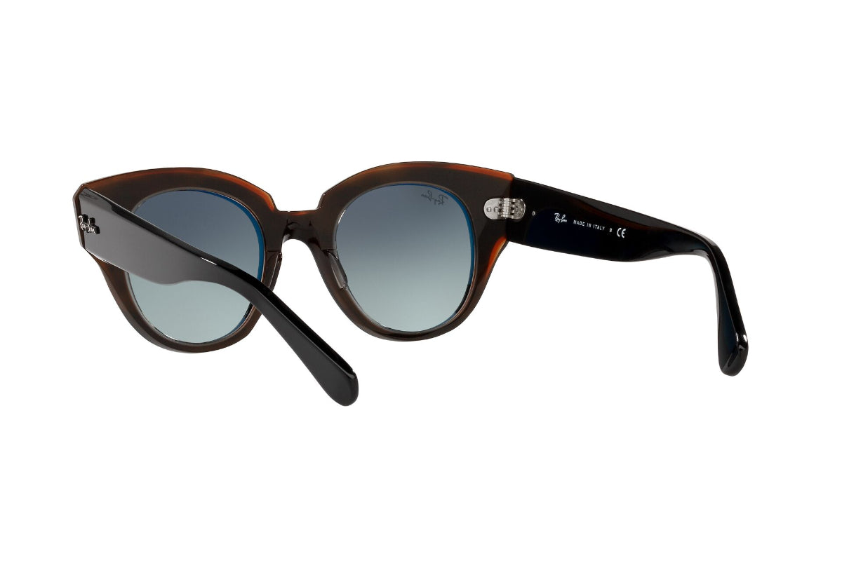 Lentes de Sol Roundabout Black On Brown Ray Ban
