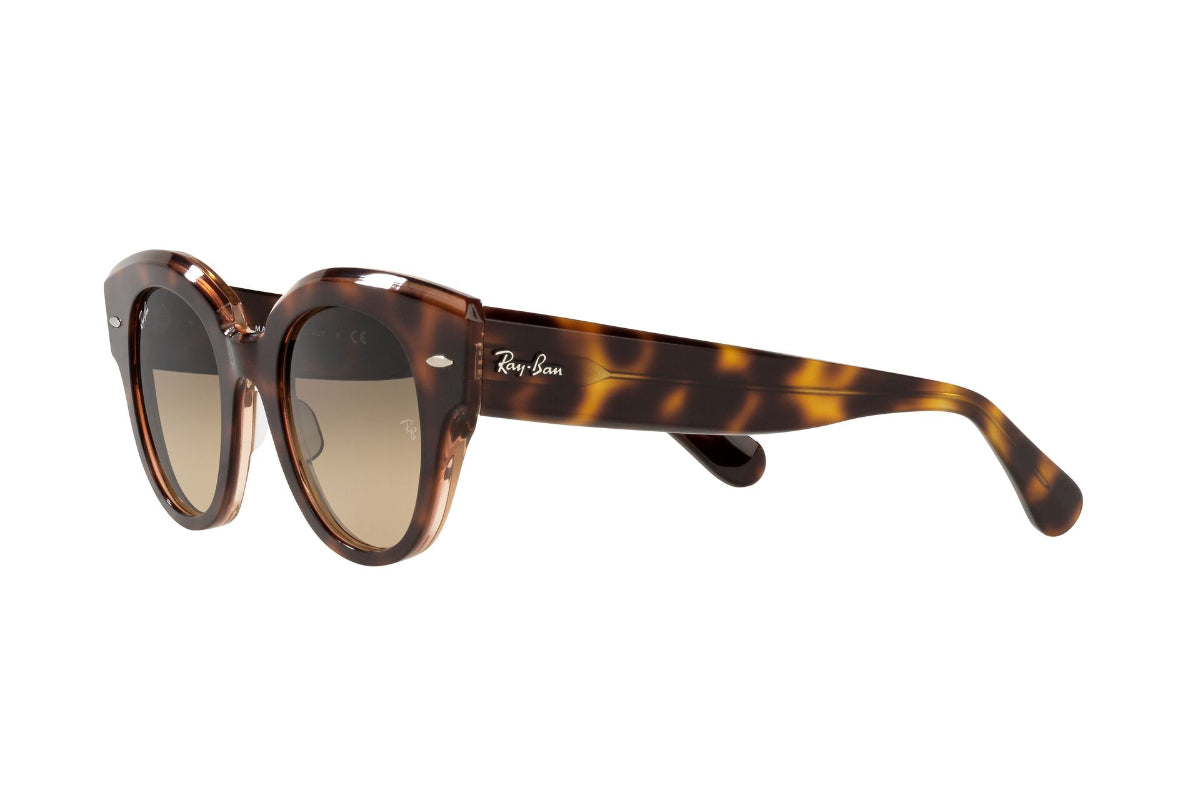 Lentes de Sol Roundabout Havana On Pink Ray Ban