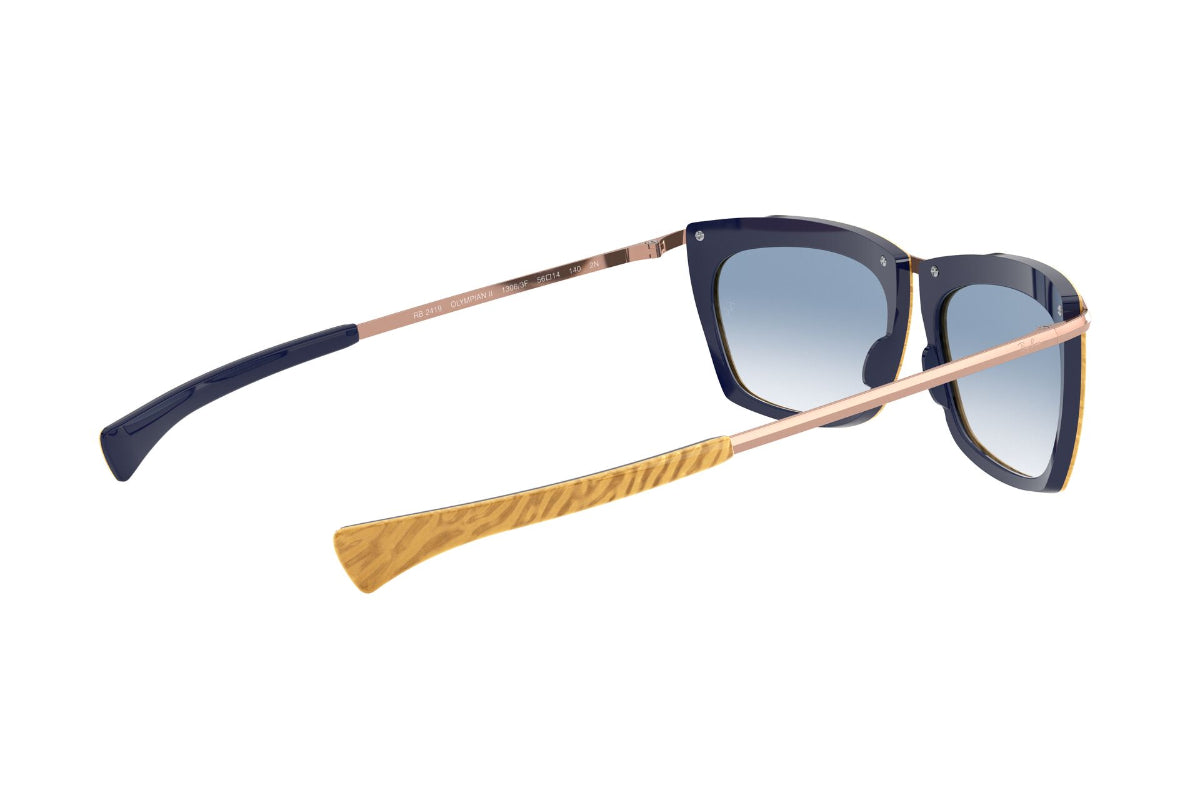 Lentes de Sol Olympian Wrinkled Beige On Blue Ray-Ban