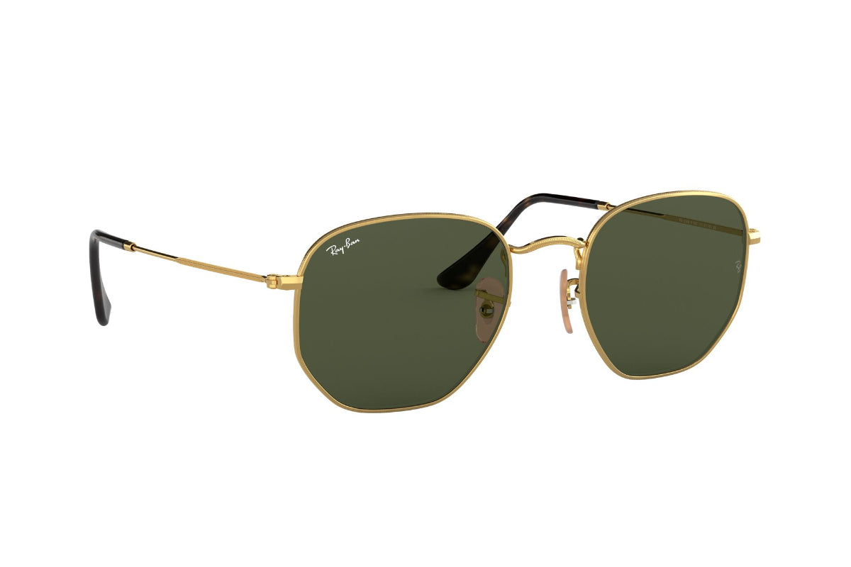 Lentes de Sol Hexagonal Gold Green Ray-Ban