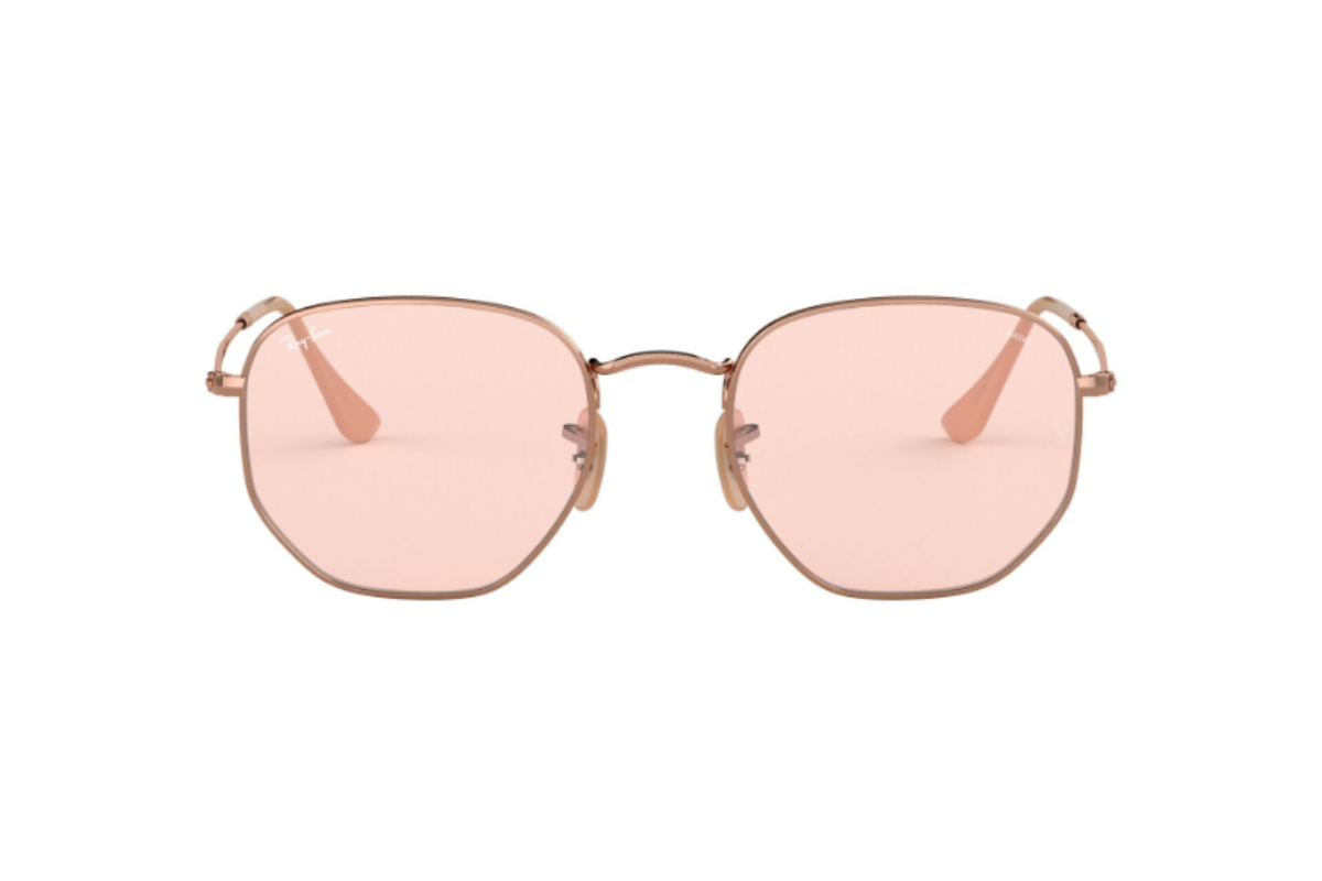 Lentes De Sol Hexagonal Copper Fotocromático Ray-Ban