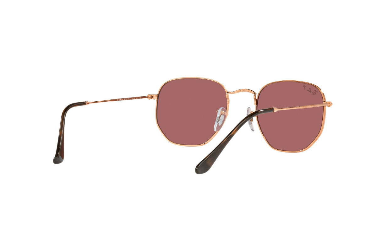 Lentes de Sol Hexagonal Rose Gold Polarizados Ray-Ban