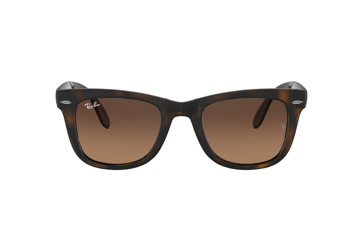 Lentes de Sol Folding Wayfarer Matte Havana Ray-Ban