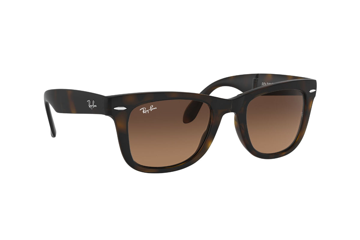 Lentes de Sol Folding Wayfarer Matte Havana Ray-Ban