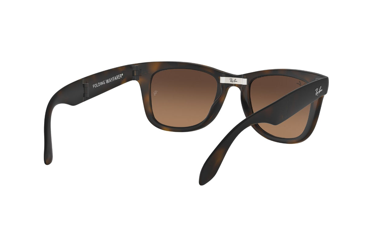 Lentes de Sol Folding Wayfarer Matte Havana Ray-Ban