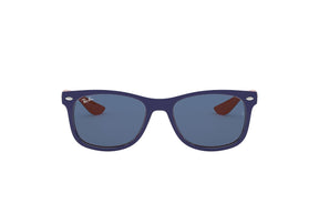 Lentes De Sol New Wayfarer Blue Orange Ray-Ban Junior