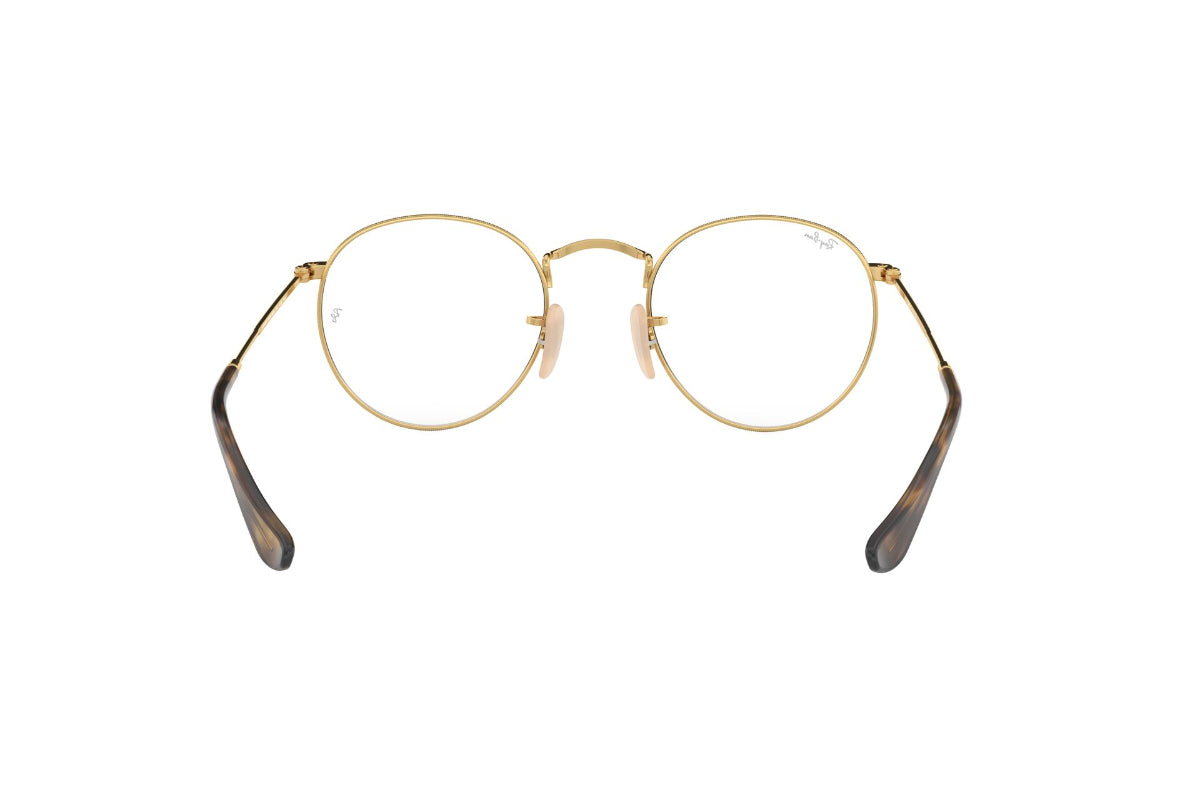 Lentes Ópticos Round Metal Havana On Arista Ray-Ban