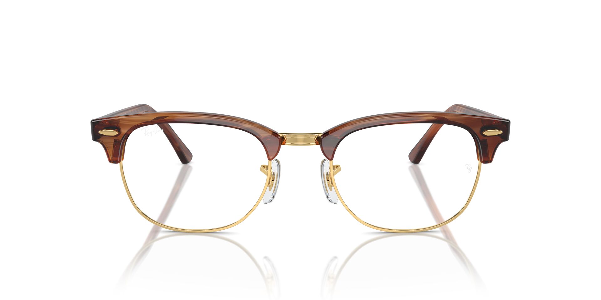 RAYBAN CLUBMASTER ブラウン Ray-Ban Optical Lentes Ópticos Clubmaster RX5154