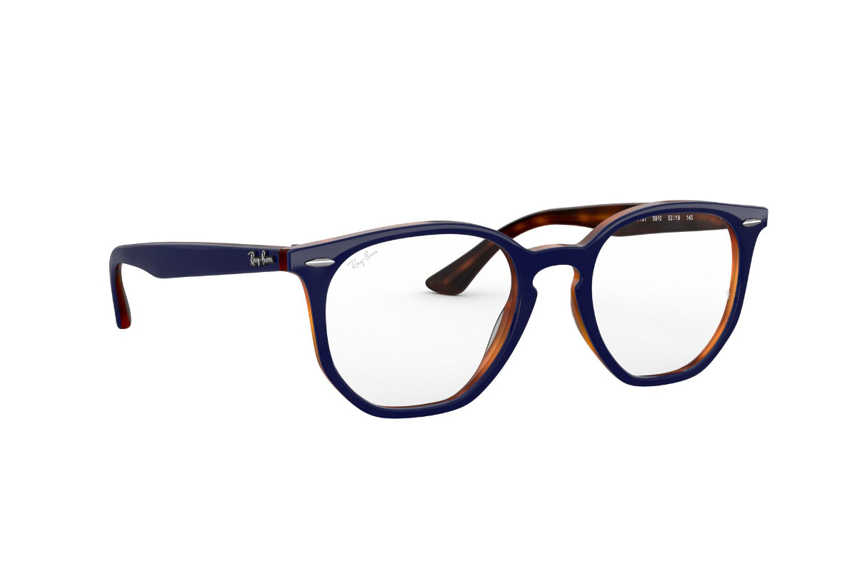 Lentes Ópticos Hexagonal Blue On Havana Red Ray-Ban