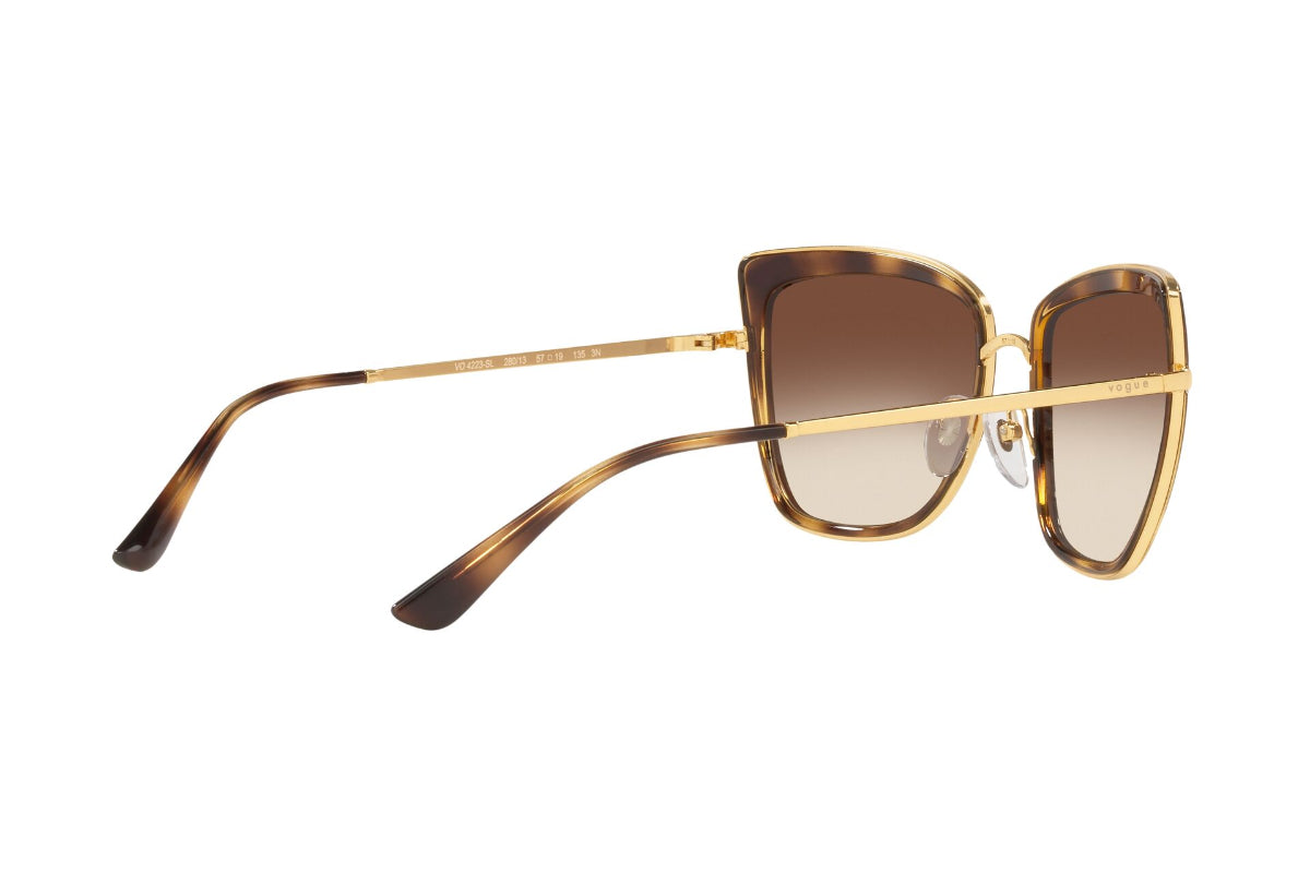 Lentes de Sol Gold Havana Vogue Eyewear