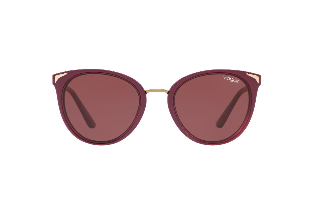 Lentes de Sol Top Dark Red Transparent Vogue
