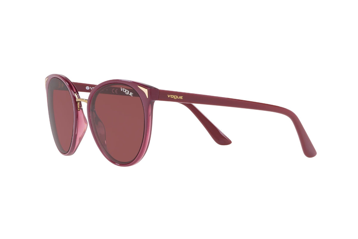 Lentes de Sol Top Dark Red Transparent Vogue