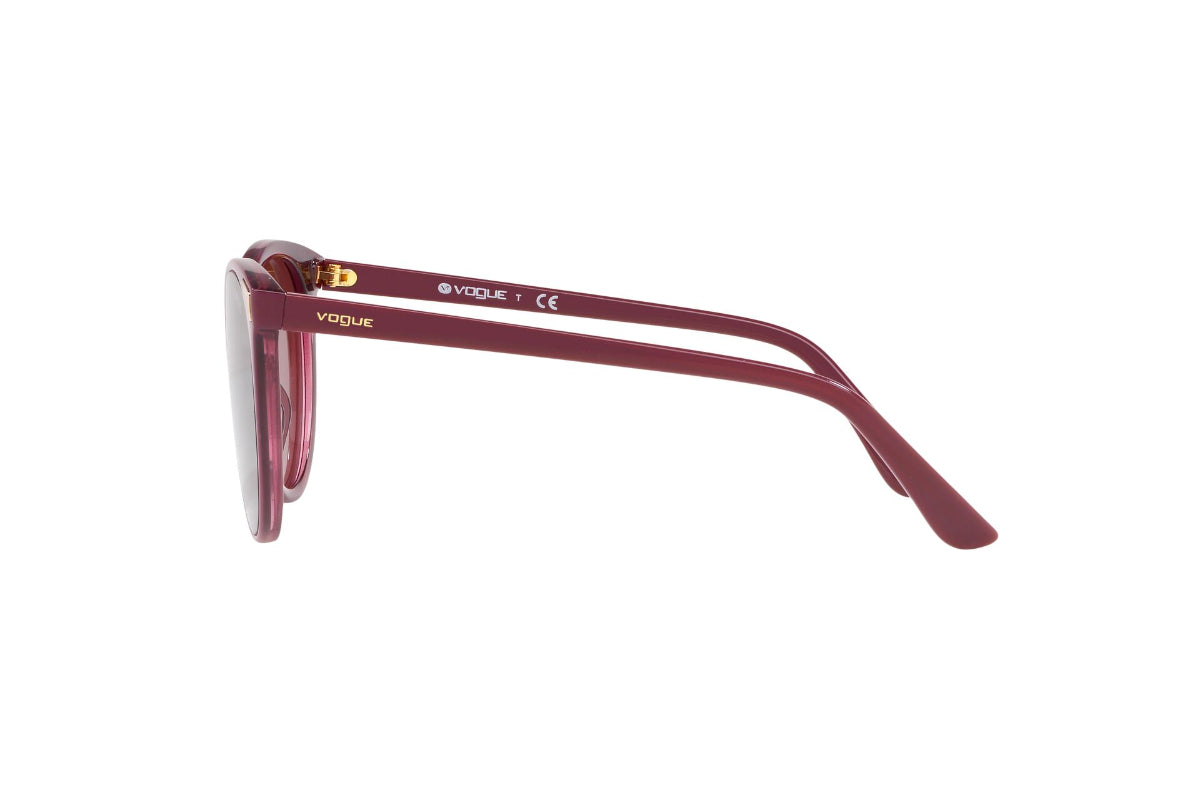 Lentes de Sol Top Dark Red Transparent Vogue