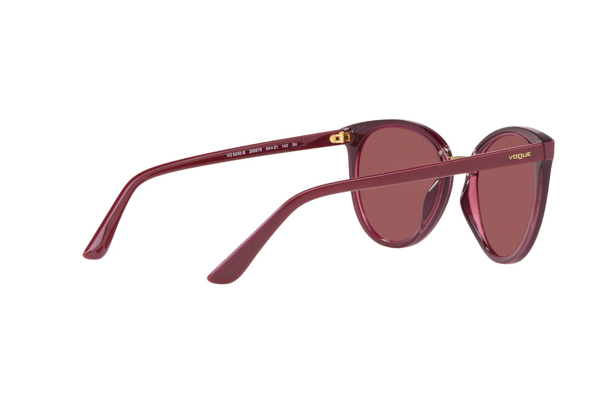 Lentes de Sol Top Dark Red Transparent Vogue