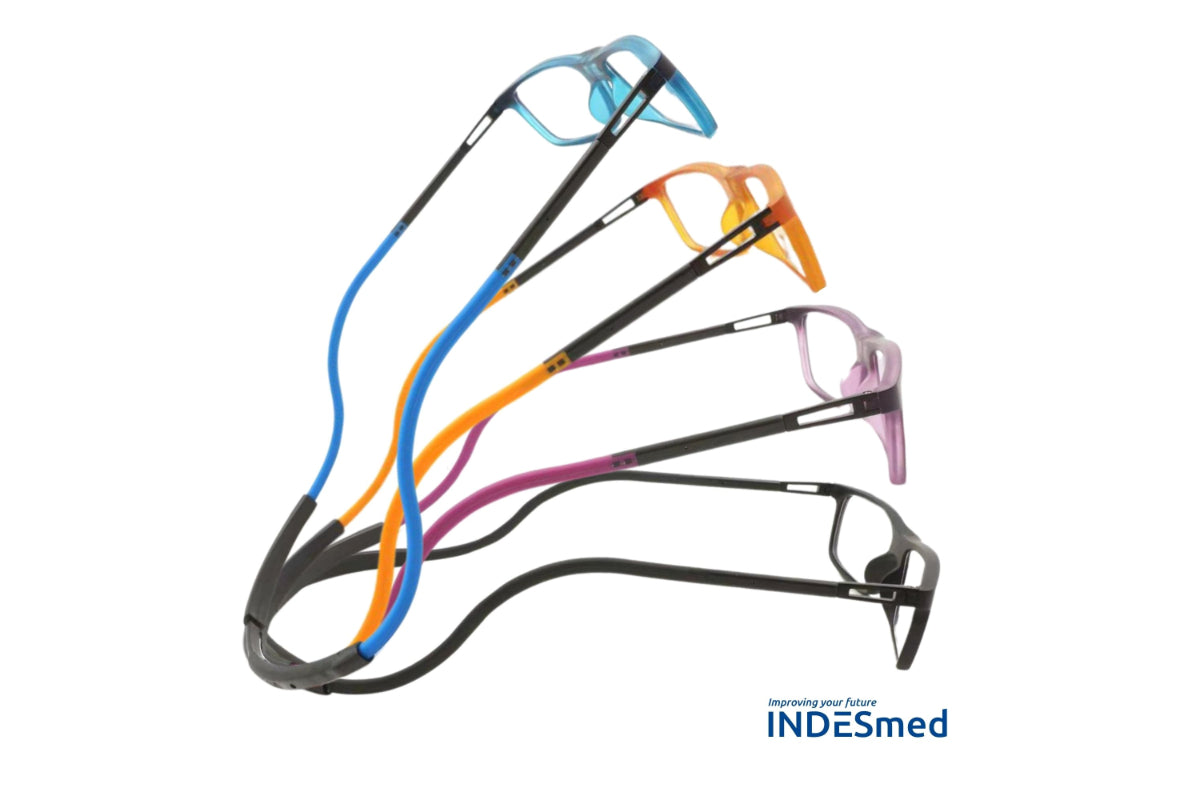 Lentes Ópticos con cierre Magnético Frontal Naranja Indesmed