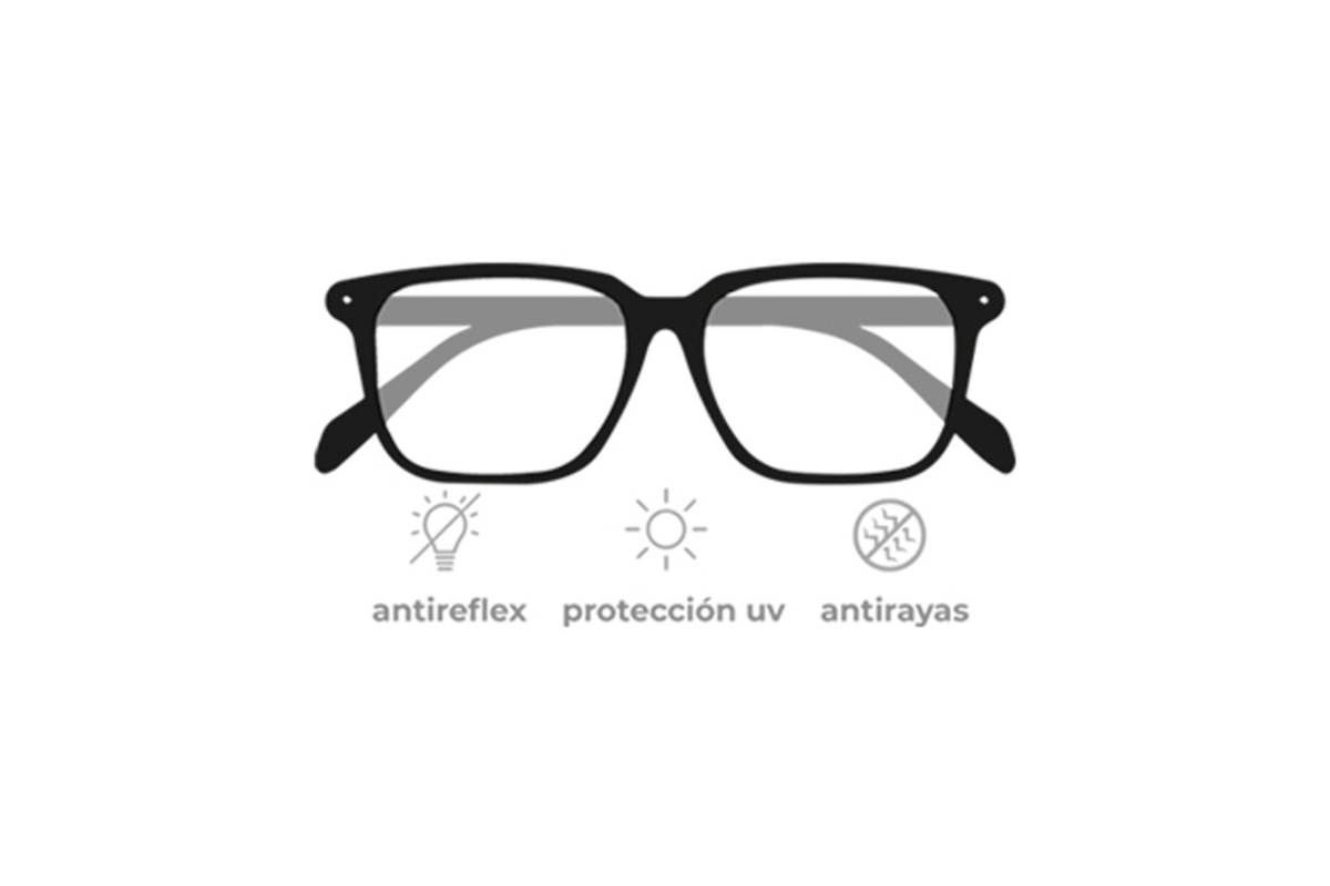 2 Cristales Sin Graduación Transparentes Antireflejos con Anti-Rayas y Anti-Reflejos