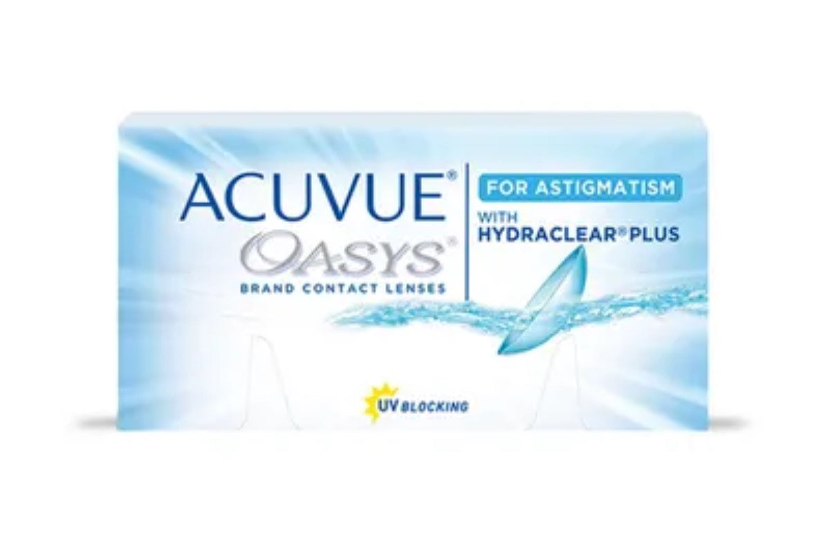 Lentes de Contacto Acuvue Oasys Hydraclear Plus con Astigmatismo Uso Quincenal